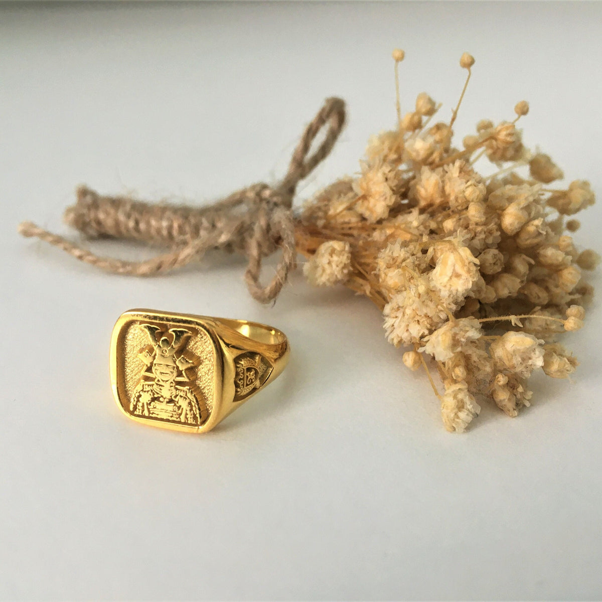 Custom Gold Plated Signet Ring, Solid 925 Gold Plated Ring, Family Crest Ring, Coat of Arm Ring, Heraldic Ring, Personalized & Customized