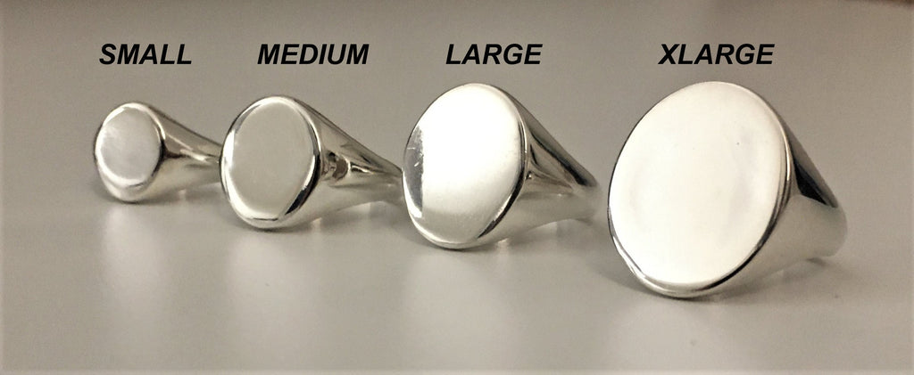 Custom Silver Signet Ring, Family Crest, 925 Sterling Silver, Heraldic Jewelry