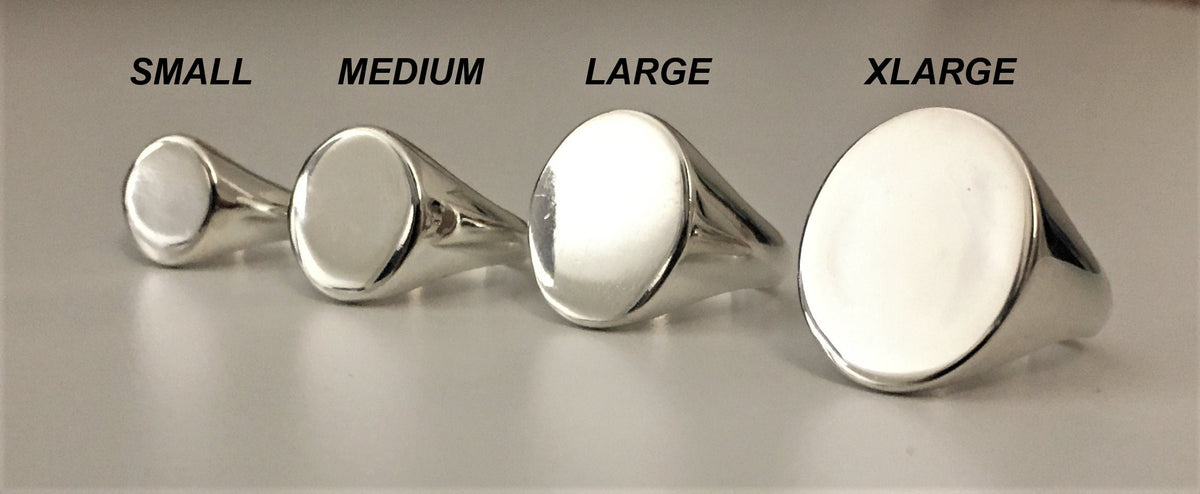Custom Silver Signet Ring, Family Crest, 925 Sterling Silver, Heraldic Jewelry