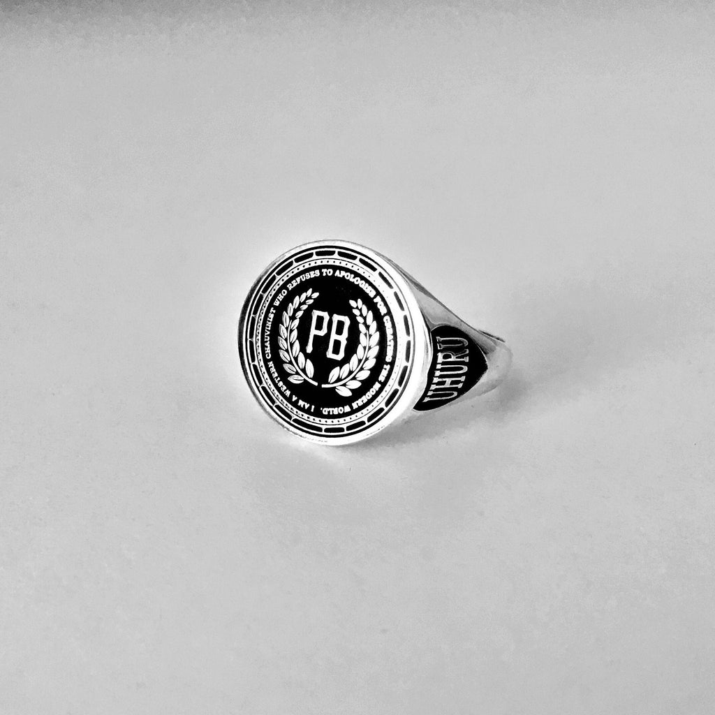 Custom College Ring, Icon & Personalized Ring, 925 Sterling Silver Ring, Class Ring, School Ring, Graduation Ring , High School Class Ring