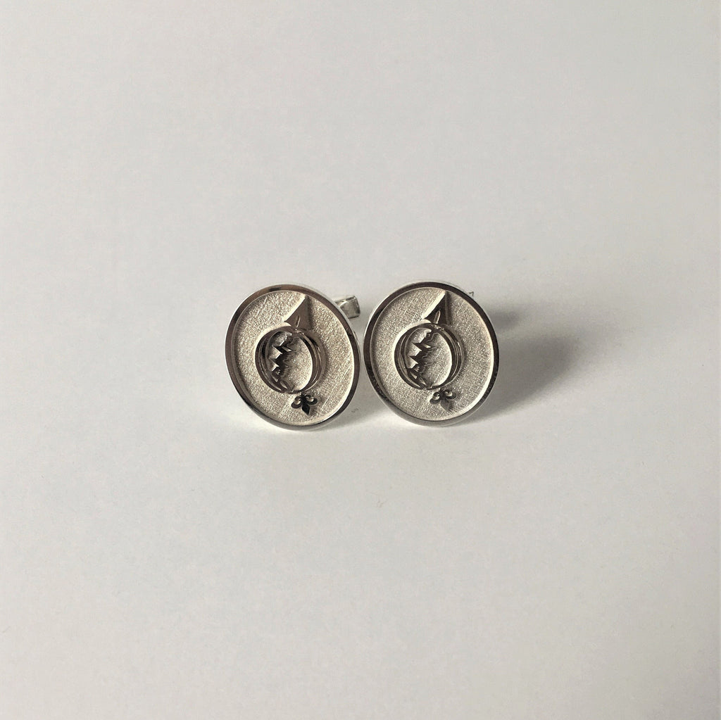 Custom Solid 925 Sterling Silver Cufflinks, Family Crest, Coat of Arms, Personalized Cufflinks