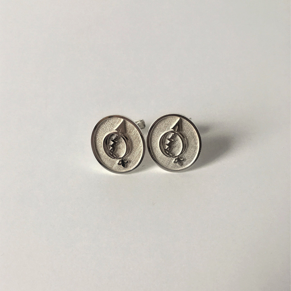 Custom Solid 925 Sterling Silver Cufflinks, Family Crest, Coat of Arms, Personalized Cufflinks