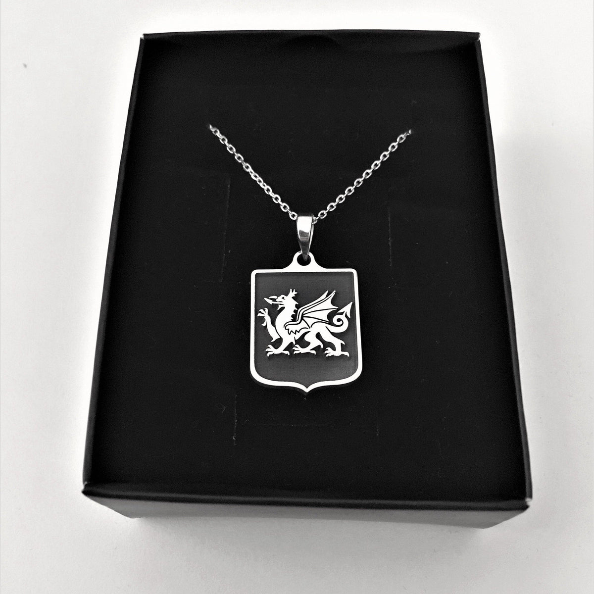 Custom Engraved Sterling Silver Necklace: Family Crest, Logo Pendant