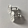 Custom Solid 925 Sterling Silver Cufflinks, Family Crest, Coat of Arms, Personalized Cufflinks