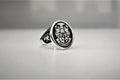 Custom Silver Signet Ring, Family Crest, 925 Sterling Silver, Heraldic Jewelry