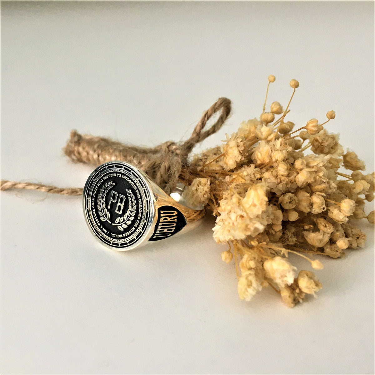 Custom College Ring, Icon & Personalized Ring, 925 Sterling Silver Ring, Class Ring, School Ring, Graduation Ring , High School Class Ring